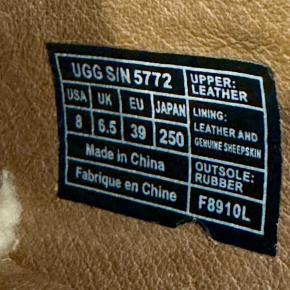 UGG Abbie Tan Suede Clogs, Studded, Sherpa Footbed – Women’s Size 8 - Picture 10 of 14